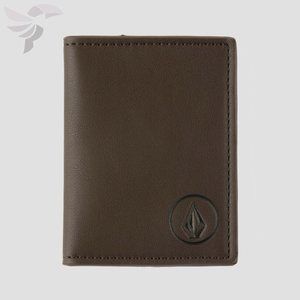 VOLCOM Bander Brown Faux Leather Wallet